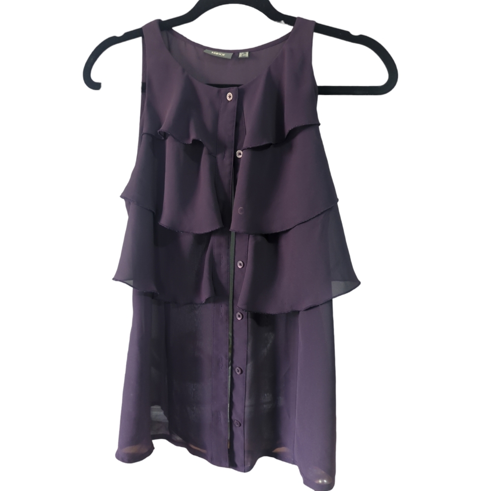 small Mexx deep purple sleeveless top